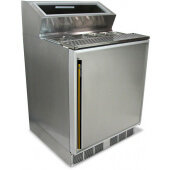 SKRNB27-RSUS2 Silver King, 27" Refrigerated Freestanding Fountainette, (2) 1/6 Size Pan & (3) 1/9 Size Pan Capacity