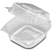 N20WN D&W Fine Pack, 6" Plastic Clamshell Deli Container, Clear (250/case)