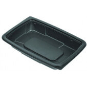 CT784-1032 D&W Fine Pack, 10 1/4" x 7" Cruiser® Plastic Take-Out Container, Black (240/case)