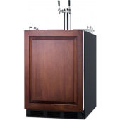 SBC58BLBIADAIFWKDTWIN Summit Appliance, 24" Undercounter Refrigerated Wine Dispenser, 2 Tap, ADA