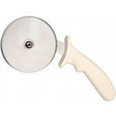 WP254 ARY, 4" Stainless Steel Pizza Cutter w/ White Handle