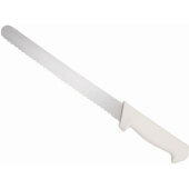 Choice 14 Granton Edge Slicing Knife with White Handle