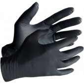 GBLK102 MAXX Wear, Black Disposable Nitrile Powder-Free Gloves, Small (100/box)