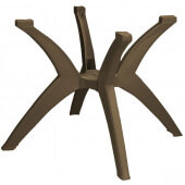 US850037 Grosfillex, 40" x 40" Resin Y-Leg Pedestal Table Base, Bronze Mist