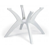 US850004 Grosfillex, 40" x 40" Resin Y-Leg Pedestal Table Base, White