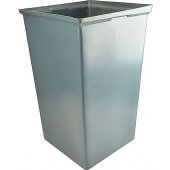 FG356700GRAY Rubbermaid, 35 1/2 Gallon Rigid Trash Can Liner, Gray