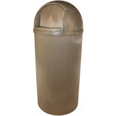 8870-15 Impact Products, 21 Gallon Bullet Trash Receptacle, Beige