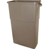 7023-15 Impact Products, 23 Gallon Thin-Bin™ Trash Container, Beige