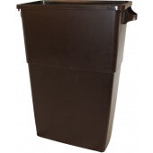 7023-4 Impact Products, 23 Gallon Thin-Bin™ Trash Container, Brown