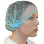 MB-21-B-PLEATED Impact Products, 21" Polypropylene Non-Woven Pleated Bouffant Cap, Blue (1,000/case)