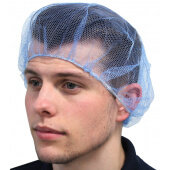 MC-21-1000/B Impact Products, 21" Nylon Mesh Hair Net, Blue (1,000/case)