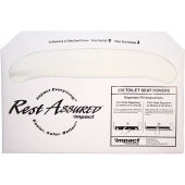 25183373 Impact Products, 250 Count Rest Assured® Disposable Half Fold Toilet Seat Covers (10/case)