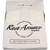 25184473 Impact Products, 200 Count Rest Assured® Disposable Quarter Fold Toilet Seat Covers (25/case)