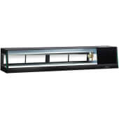 SAS-70L-N Turbo Air, 71" Straight Glass Refrigerated Sushi Display Case, Left Side Compressor