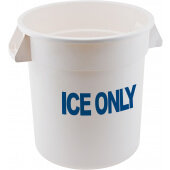 FCW-10ICE Winco, 10 Gallon Polyethylene Ice Container, White