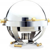 WL54130G Walco, 6 Quart Round Satellite™ Chafing Dish w/ Roll Top Cover