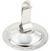 MH-2C Winco, 2 1/2" x 2 1/2" Stainless Steel Place Card / Menu Clip (12/pk)