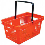 21183 Omcan USA, 35 Lb Plastic Shopping Hand Basket, Red