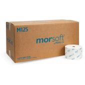 M125 Morcon, 2,500 Sheet 1-Ply Morsoft® Toilet Paper Roll (24/case)