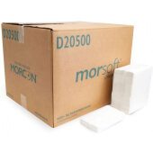 D20500 Morcon, 6" x 13" Morsoft® 1-Ply Tall Fold Paper Dispenser Napkins (10,000/case)