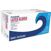 BWK345XLCT Boardwalk, White Powder-Free Latex Disposable Gloves, X-Large (1,000/case)
