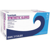 BWK315XLCT Boardwalk, White Powder-Free Synthetic Vinyl Disposable Gloves, X-Large (1,000/case)