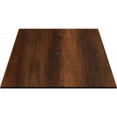 CC2430-KO Oak Street Manufacturing, 30" x 24" Rectangular Laminate Table Top w/ Knotty Oak Finish