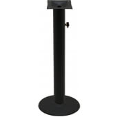OD-B18DISC-4-BAR Oak Street Manufacturing, 18" Bar Height Outdoor Round Table Base, Black