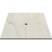 CC2430-MM Oak Street Manufacturing, 30" x 24" Rectangular Laminate Table Top w/ Modern Marble Finish