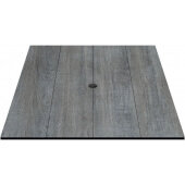 CC2430-WP Oak Street Manufacturing, 30" x 24" Rectangular Laminate Table Top w/ Weathered Pewter Finish