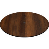 CC30R-KO Oak Street Manufacturing, 30" Round Laminate Table Top w/ Knotty Oak Finish