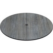 CC30R-WP Oak Street Manufacturing, 30" Round Laminate Table Top w/ Weathered Pewter Finish