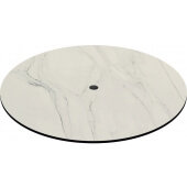 CC36R-MM Oak Street Manufacturing, 36" Round Laminate Table Top w/ Modern Marble Finish