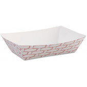BWK30LAG040 Boardwalk, 6 oz Paperboard Food Tray, Red / White (1,000/case)