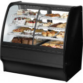 TGM-DZ-48-SC/SC-B-W True, 48" Curved Glass Dry / Refrigerated Bakery Display Case