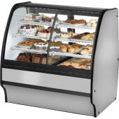 TGM-DZ-48-SC/SC-S-W True, 48" Curved Glass Dry / Refrigerated Bakery Display Case