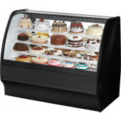 TGM-R-59-SC/SC-B-W True, 59" Curved Glass Refrigerated Bakery Display Case
