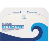BWKK2500B Boardwalk, 250 Count Disposable Half Fold Toilet Seat Covers (10/case)