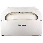 BWKKD100 Boardwalk, 16" x 11 1/2" Plastic Toilet Seat Cover Dispenser, White (2/case)