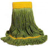 BWK1200XL Boardwalk, X-Large Looped End Synthetic Cotton EcoMop Head, Green