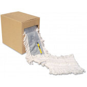 BWKFF40 Boardwalk, 40' x 5" Cotton Disposable Dust Mop Head Roll, White