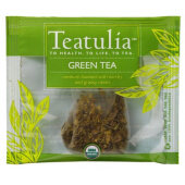 WPP-GREE-50 Teatulia, 8 oz Wrapped Organic Premium Green Tea (50/pk)