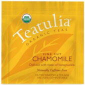 WST-CHAM-50 Teatulia, 6 oz Wrapped Organic Chamomile Herbal Tea (50/pk)
