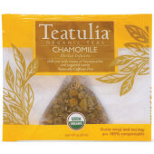 WPP-CHAM-50 Teatulia, 8 oz Wrapped Organic Premium Chamomile Herbal Tea (50/pk)