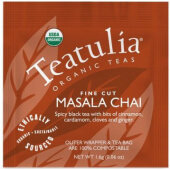 WST-CHAI-50 Teatulia, 6 oz Wrapped Organic Masala Chai Tea (50/pk)
