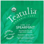 WST-MINT-50 Teatulia, 6 oz Wrapped Organic Spearmint Herbal Tea (50/pk)