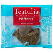WPP-PEPP-50 Teatulia, 8 oz Wrapped Organic Premium Peppermint Tea (50/pk)