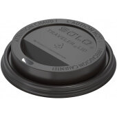 TLB316-0004 Solo, Traveler® Paper Hot Cup Lids for 10 - 24 oz Cups, Black (1,000/case)