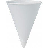 42R-2050 Solo, 4.25 oz Eco-Forward® Paper Cone Cup, White (5,000/case)
