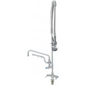 B-0113-U12-B T&S Brass, Single Hole Deck Mount UltraRinse Pre-Rinse Faucet w/ 12" Add-On Faucet & Spray Arm